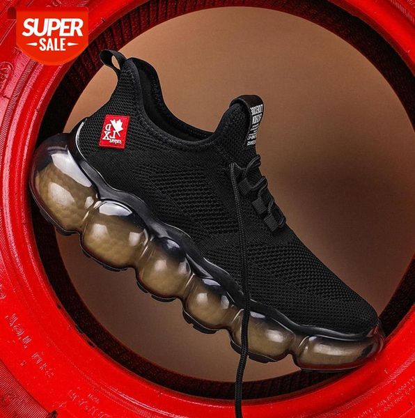 

men's shoes, flying woven casual sports breathable mesh surface, rice flower bottom, running shoes #qq0i