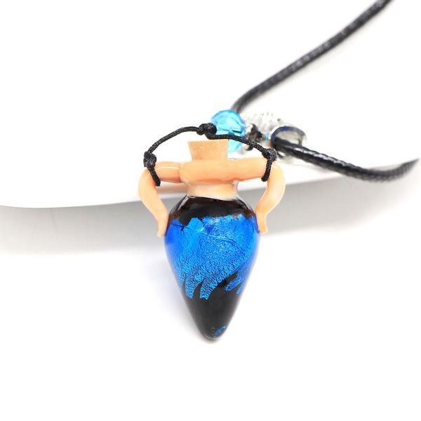

pendant necklaces vintage empty glass bottles car perfume pendants necklace lockets diffuser women long, Silver