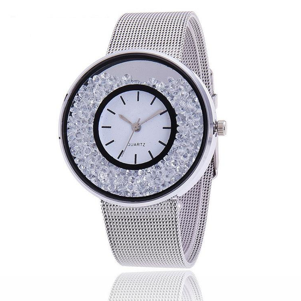 

women watches quartz watch 40mm fashion modern wristwatches waterproof wristwatch montre de luxe gift perfect quality, Slivery;brown