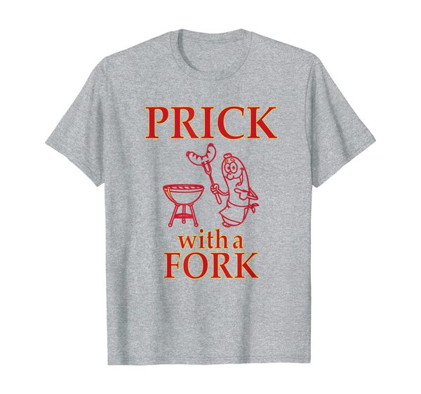 

prick with a fork funny bbq and cooking t-shirt, White;black