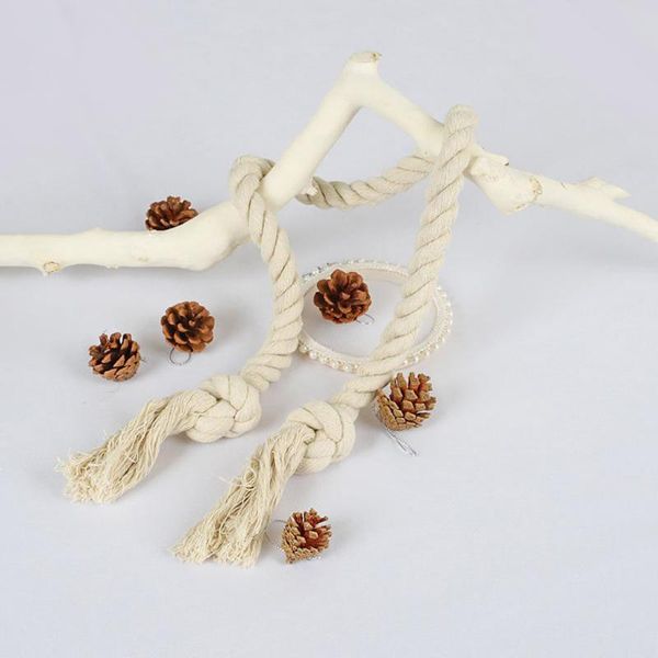 

decorative objects & figurines 2pc 37.7 inch cotton thread tape twisted rope string cord twine sash craft cords for handmade decoration tass