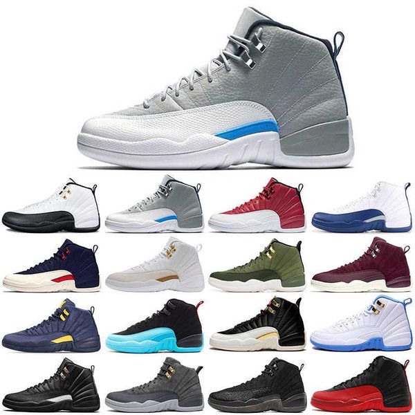 

2021 dropshipping 12 12s black men basketball shoe the master dark grey university gold gamma blue taxi indigo mens trainers sports sneakers
