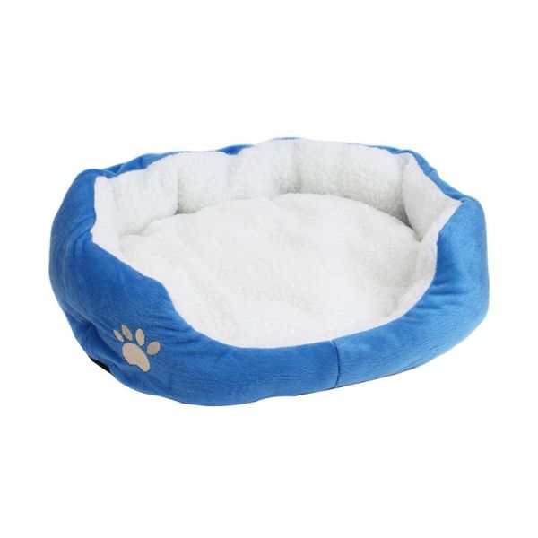 

50*40cm candy-colored lamb cashmere pet dog puppy cat bed house nest (blue) kennels & pens