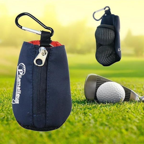 

golf training aids bags with hung buckle small ball cleaning, portable clothing set pocket tee holder glof storage bag accessories