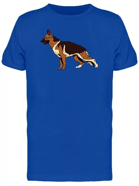

Shepherd Dog In Doodle Style Tee Men's -Image by Shutterstock, White;black