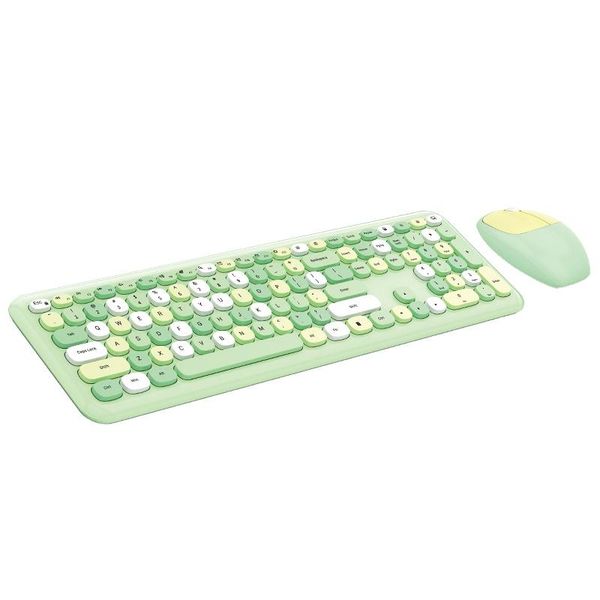 

keyboard and mouse wireless color lipstick round hat 110 keys for windows xp / win7 win8 win10 combos