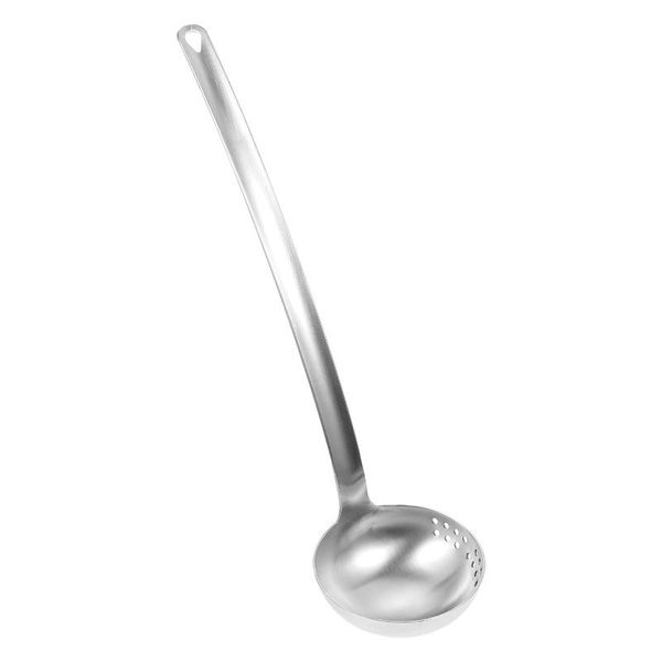 

spoons 1pc practical stainless steel pot ladle colander dual-use (silver)
