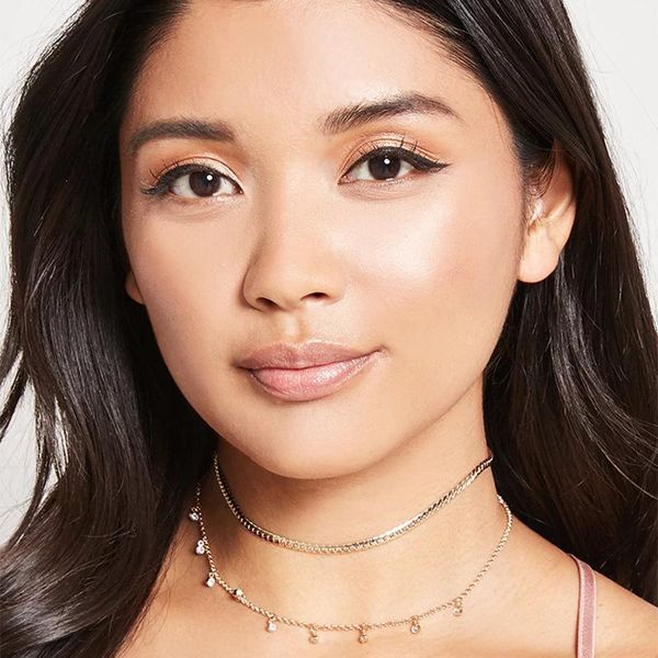 

chains spot on street snap necklace imitated crystal xl109 collar two groups, Silver