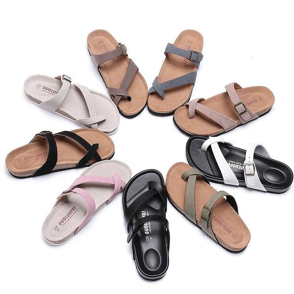 

slippers fashion women flat casual shoes sandals 2021 summer flip flops beach sandal slipper big size 46, Black