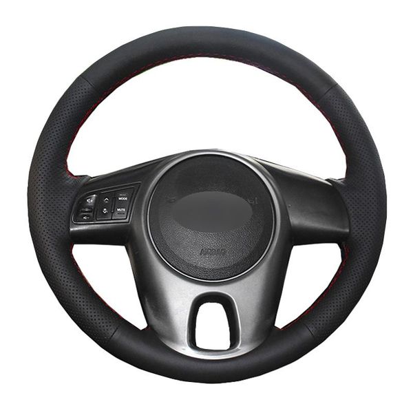 

steering wheel covers hand sew car cover wrap leather suede gray beige brown for kia forte 2009 2010 2011 2012 2013 soul rio koup