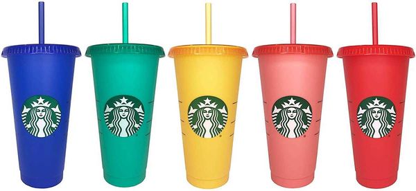 

starbucks color changing reusable cold cups summer 24 oz, set of 5t4kj