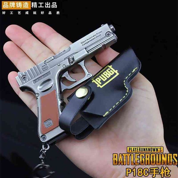 

escape p18c pistol jedi model key chain 9cm alloy weapon