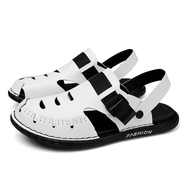 

sandals cuir genuine sandalet beach gladiators rasteira uomo shoes en classic casa erkek sandalle couro vietnam man homme deportivas de, Black