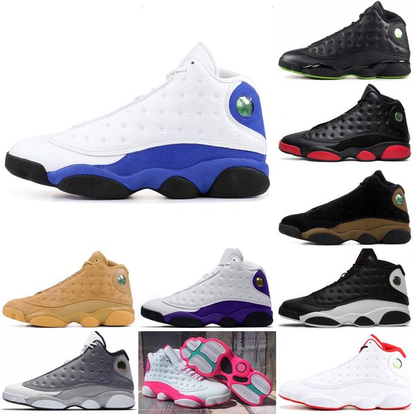 

wholesale jumpman women mens basketball shoes 2020 flint 13s lucky bred playground soar green pink trainers sneakers size 13 18hlqgx2w9