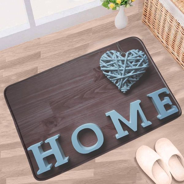 

bath mats home floor doormat letter printed pattern bathroom carpet toilet pad door bedroom kitchen mat flannel non-slip rug washable