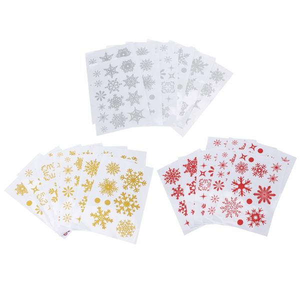 

window stickers 27pcs clear printing sticker showercase festival mall decoration