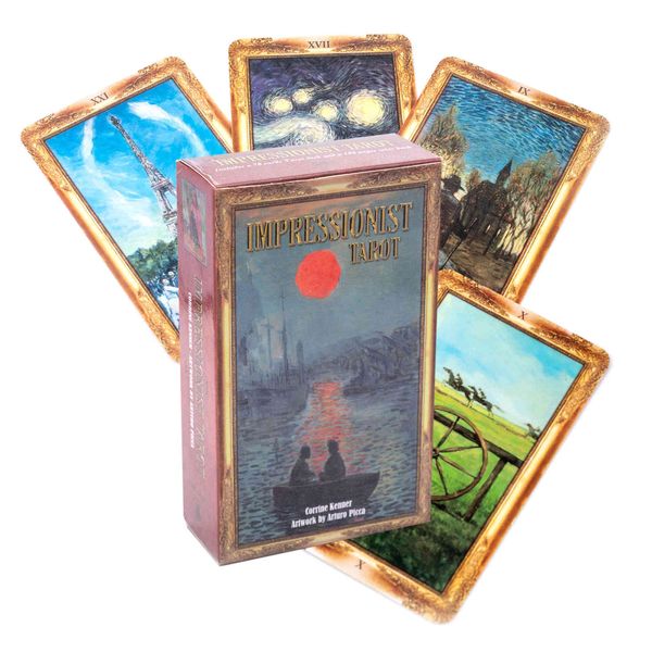 

impressionist 78pcs tarot party table board game deck fortune-telling prophecy oracles cards