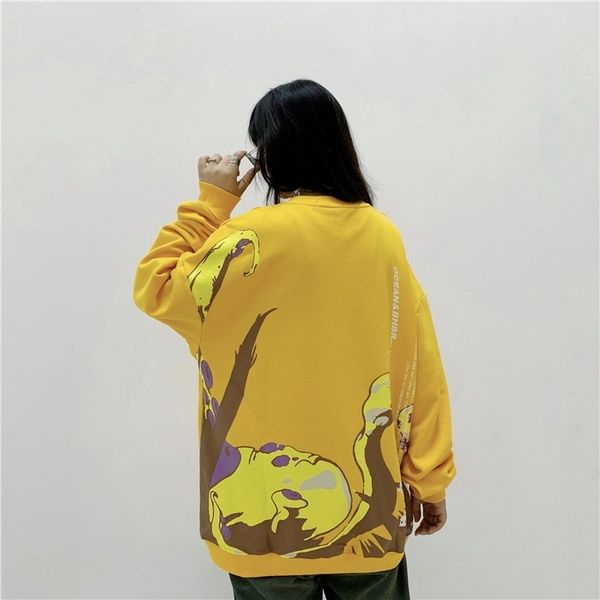 

ancient men's new loose round neck autumn sweater, Black