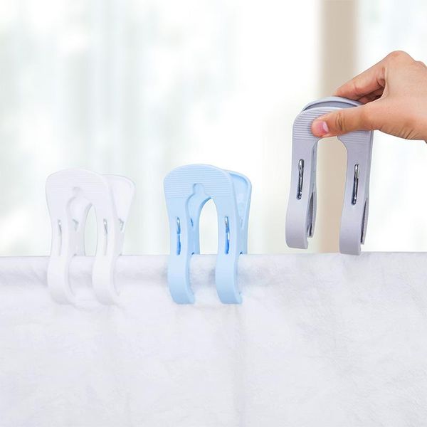 

clothing & wardrobe storage windproof drying is large clip plastic household strong clothespin clamped hanger laundry