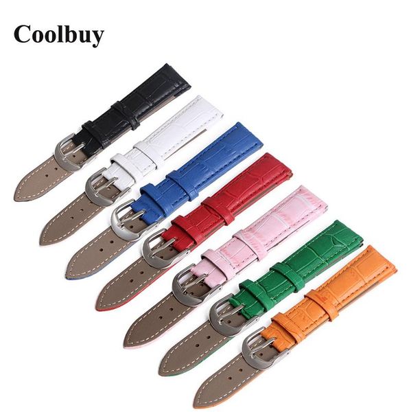 

watch bands straps on for hours band genuine leather 12mm 14mm 16mm 18mm 20mm 22mm accessories men women, Black;brown