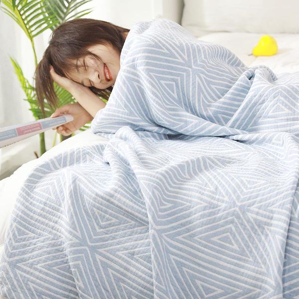 

blankets muslin towel blanket 100% cotton summer cool quilt kids teen domitory bedclothes sheet