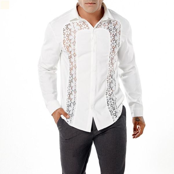 

collared t shirts summer crop 2021 cardigan luxurys camisas de hombre long sleeves dress simplicity men clothing men's button up man fa, White;black