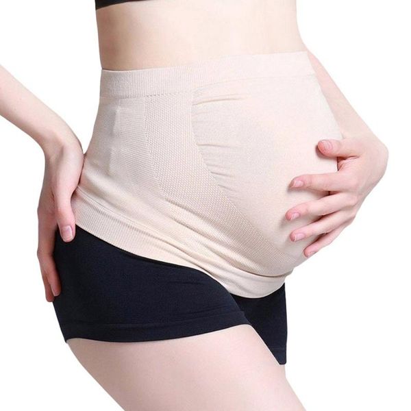 

maternity intimates pregnant woman belly bands belt pregnancy support supports corset prenatal care, White