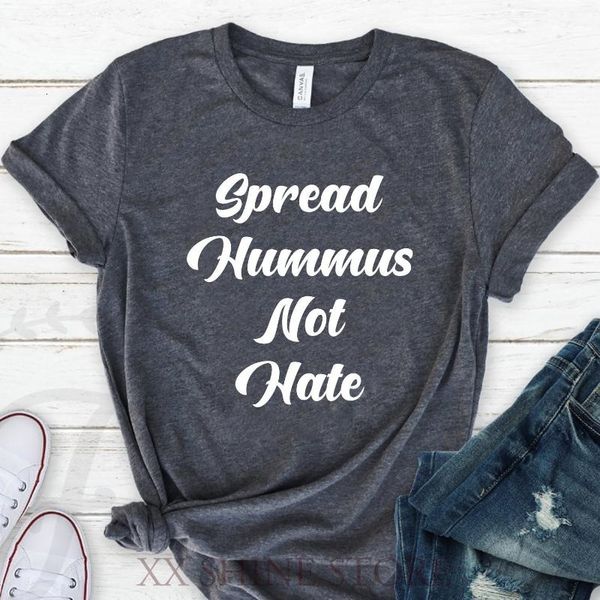

men's t-shirts t spread hummus not hate shirt cute vegan clothing veganism womens world day veggies lbbz, White;black