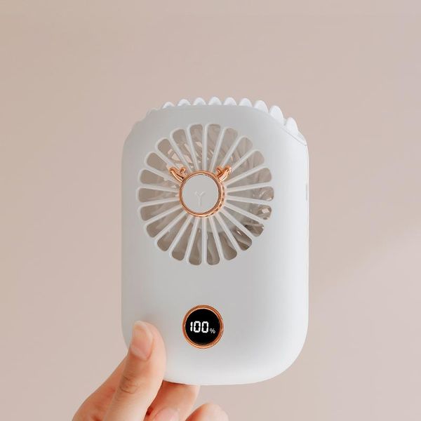 

mini portable fan small hanging neck outdoor 1800mah battery rechargeable handheld fans deskair cooling for office electric