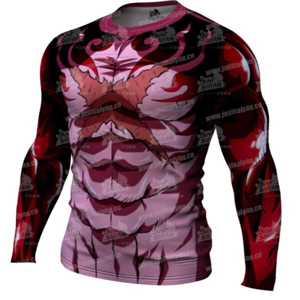 

men's t-shirts one piece luffy fashion casual t-shirt long sleeve 3d printed compression running gym shirts, White;black