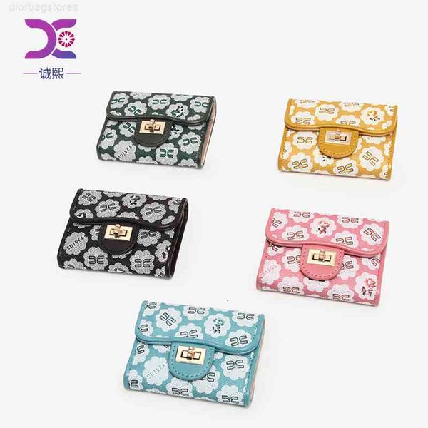 

wallet 2021 zero fashion pvc printing short multi card bank bag mini, Red;black