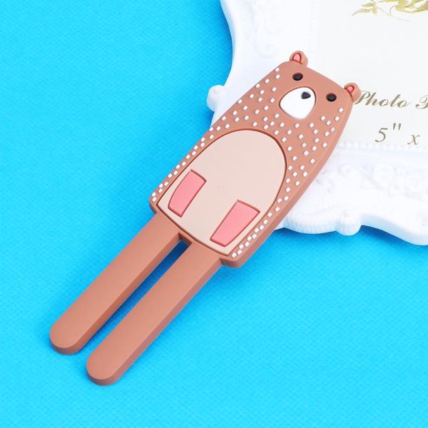 

hooks & rails animals magnetic removable decorative fridge sticker refrigerator message magnet coat hanger key holder storage hook (bear