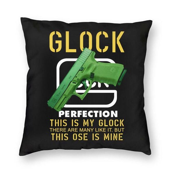 

cushion/decorative pillow soft logo throw case home decor custom usa handgun pistol cushion cover 40x40cm pillowcover for living room