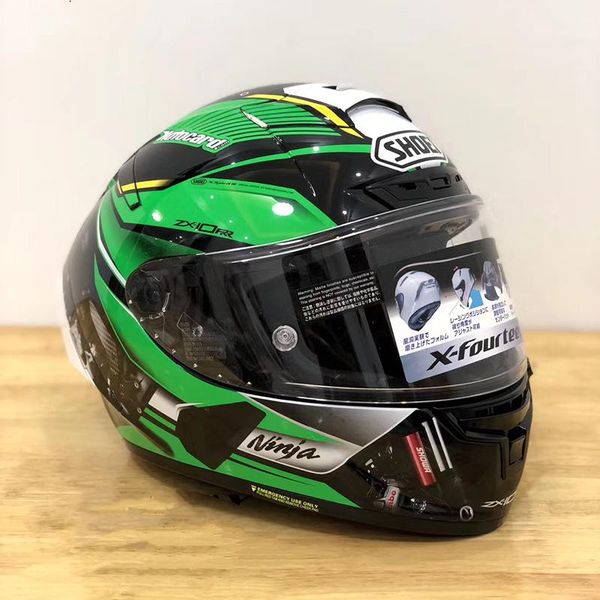

motorcycle helmets arrival helmet x14 green riding motocross racing motorbike men and women full face hat