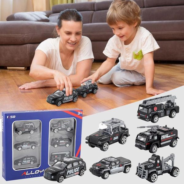 

party favor 6pcs/set mini simulation alloy school bus model pull back toys children vehicle game educational birthday gift for kid fft
