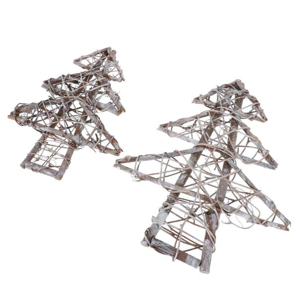 

decorative flowers & wreaths 2pcs wall rattan tree frame christmas decoration home diy hanging
