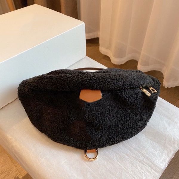 

luxury designer lamp cashmere fashion women and men cross body bags letter plain floral artwork hobos pocket chest pack handbags