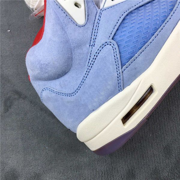 

light sky blue mens basketball shoes 5s jumpman 5 fashion sneakersym22