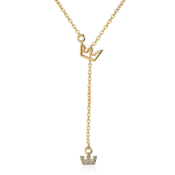 

pendant necklaces crown necklace women jewelry statement luxury stainless steel gold link chain harajuku fashion choker kpop accessories, Silver