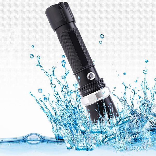 

flashlights torches led 90000lm rechargeable hiking t6 torch+18650 batt+charger 5 modes ultra brigh portable for hunting fishing