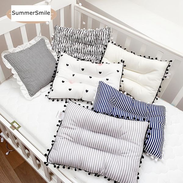 

noridc ins style cotton childs pillow 30*40cm neck protection pillow 1-5 years old multifunctional cushion kids beddings