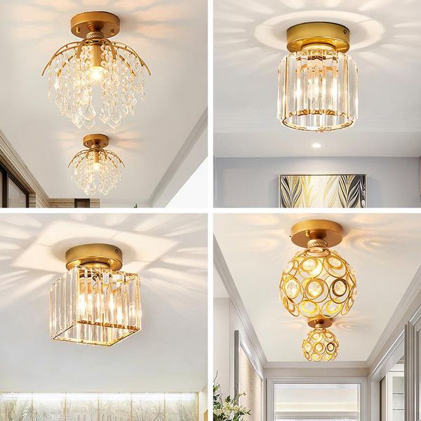 

nordic led bedroom light fixtures crystal chandeliers ceiling bedside aluminum cafe el ac85-265v e27 lamps lights