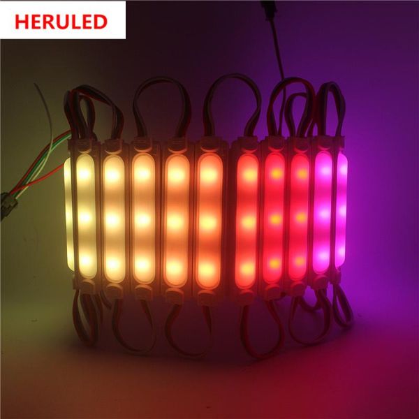 

20leds ws2811 2811 ic full color pixel led module light input dc12v ip68 waterproof rgb digital modules