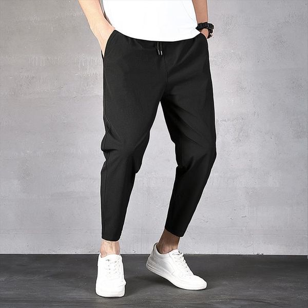 

9 point korean trend summer women pants slim sports breathable loose casual, Black