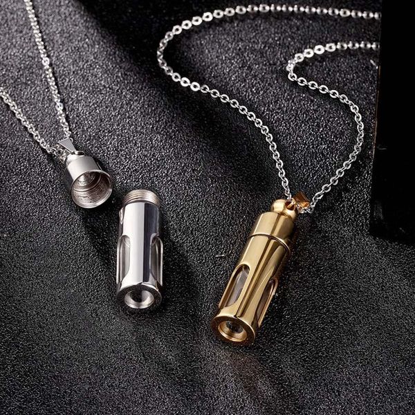 

charms necklace chain pendant perfume bottle shape fashion jewelry for women lady men swd889, Bronze;silver