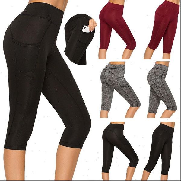 

women legging summer sport fitness leggings high waist quick dry skinny bike short elastic casual, Black