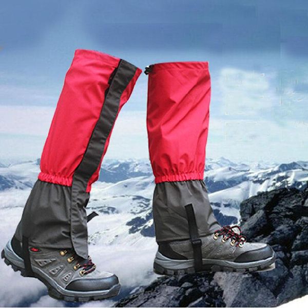

arm & leg warmers outdoor snow kneepad skiing gaiters hiking climbing protection guard sport safety waterproof sking shoes, Black
