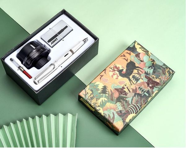 

fountain pens custom pen logo text engraving -gift box