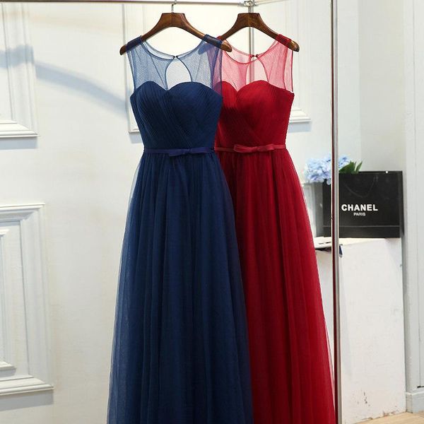 

ethnic clothing 2021 elegant evening party dress o-neck bride wedding temperament prom gown slim long banquet big size xs-3xl, Red