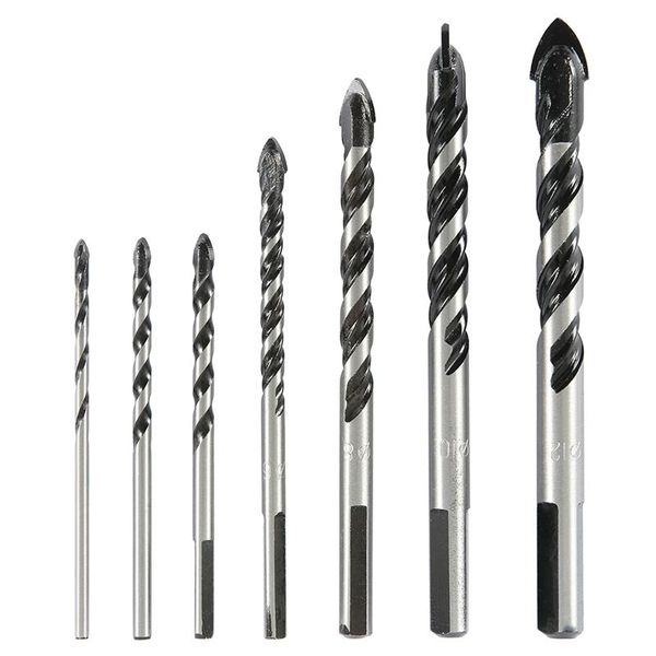

professional drill bits 7pcs/set multi-material bit set for tile concrete brick glass plastic and wood (3/4/5/6/8/10/12mm)